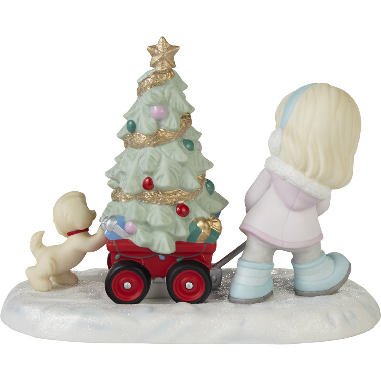 Precious Moments Share The Magic Of Christmas Bisque Porcelain Figurine